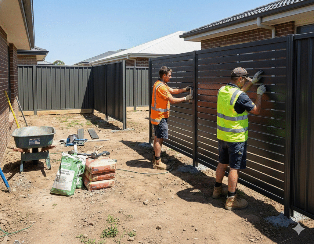 Doppelstabmattenzaun Montageanleitung