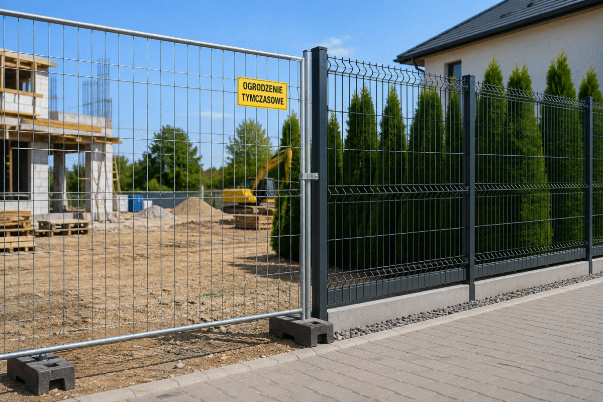 Provisorischer Zaun oder dauerhafte Einfriedung